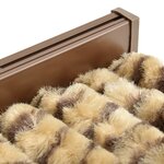 vidaXL Moustiquaire Beige et marron 100x220 cm Chenille