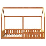 vidaXL Cadre de lit d'enfants forme de maison sans matelas 90x200 cm