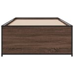 vidaXL Cadre de lit sans matelas chêne marron 90x200 cm