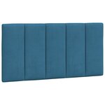 vidaXL Lit avec matelas Hanko bleu 100x200 cm velours