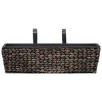 Vidaxl jardinières 2 pièces jacinthe d'eau marron