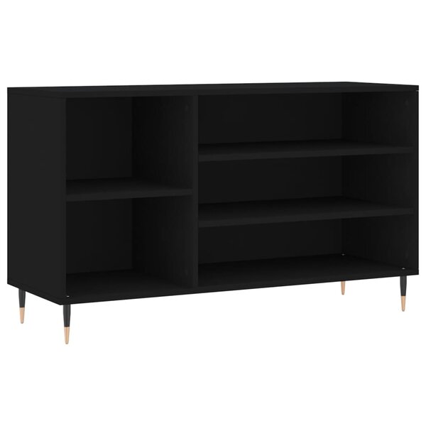 vidaXL Armoire à chaussures Noir 102x36x60 cm Bois d'ingénierie