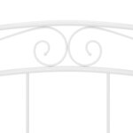 vidaXL Cadre de lit sans matelas blanc métal 160x200 cm