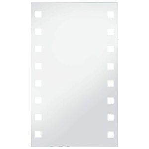 vidaXL Miroir mural à LED pour salle de bains 60x100 cm