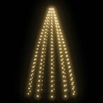 vidaXL Guirlande lumineuse filet d'arbre de Noël 250 LED 250 cm