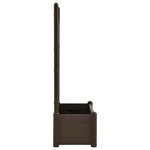 vidaXL Jardinière avec treillis 100x43x142 cm PP Moka