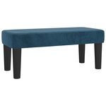 vidaXL Sommier à lattes de lit et matelas Bleu foncé 120x200cm Velours