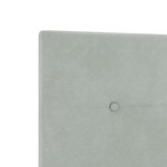 vidaXL Tête de lit LED avec bandes LED Gris clair 144 cm Velours