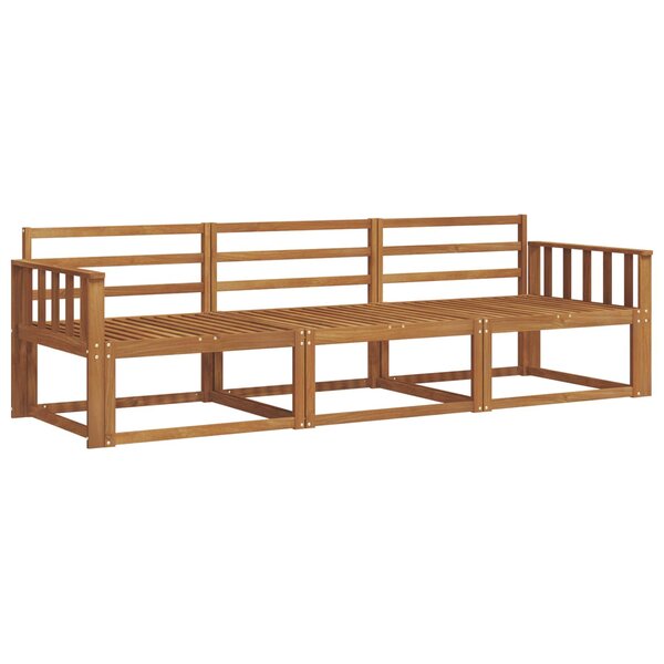 vidaXL Ensemble de canapés d'extérieur 3 pc Naturel
