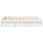 vidaXL Cadre de lit sans matelas blanc 150x200 cm