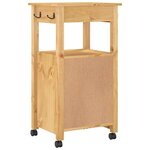 vidaXL Chariot de cuisine MONZA 48x40x88 5 cm bois massif de pin