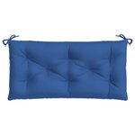 vidaXL Coussin de banc de jardin bleu 110x50x7 cm tissu oxford