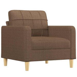 vidaXL Fauteuil Marron 60 cm Tissu