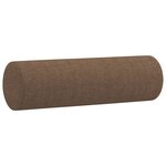 vidaXL Ensemble de canapés 4 Pièces avec coussins marron tissu