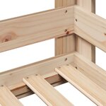 vidaXL Cadre de lit sans matelas 75x190 cm bois de pin massif