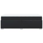 vidaXL Sommier à lattes de lit avec matelas Noir 100x200 cm Similicuir