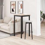 vidaXL Table de bar Naturel 60 x 60 x 105 cm Bois de pin massif