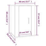 vidaXL Ensemble de meubles TV 2 Pièces Chêne marron Bois d'ingénierie