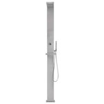 vidaXL Douche d'extérieur Acier inoxydable Carré