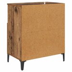 vidaXL Buffets 2 Pièces Bois Ancien 60 x 35 x 70 cm Bois d'ingénierie