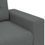 vidaXL Fauteuil Gris foncé 60 cm Tissu