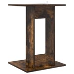 vidaXL Table d'appoint Chêne fumé 45 x 40 x 62 5 cm Bois d'ingénierie
