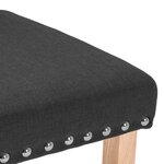 vidaXL Chaises à manger lot de 2 noir tissu