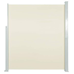 vidaXL Auvent latéral rétractable 140 x 300 cm Blanc cassé