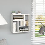 vidaXL Étagère murale Blanc 45 1x16x45 1 cm Bois d’ingénierie