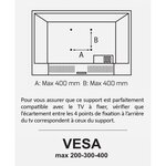 MELICONI MB400 FULL MOTION Support mural pour TV de 40 a 65