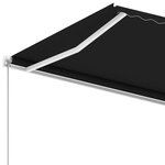 vidaXL Auvent manuel rétractable sur pied 600x300 cm Anthracite