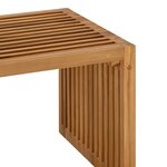 vidaXL Table d'appoint de jardin 70x37.5x35.5 cm Bois massif Teck
