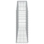 vidaXL Panier de gabions arqué 150x30x80/100 cm Fer galvanisé