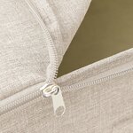 vidaXL Boîtes de rangement 2 Pièces Tissu 43x34x23 cm Crème