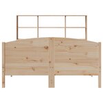 vidaXL Lit bibliothèque sans matelas 120x200 cm bois de pin massif