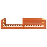 vidaXL Cadre de lit sans matelas cire marron 90x190 cm bois pin massif