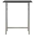 vidaXL Ensemble de bar 3 Pièces Bois et acier Noir