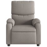 vidaXL Fauteuil inclinable Taupe Tissu
