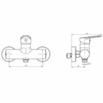 SCHÜTTE Mitigeur de douche FUTURA DVGW chrome