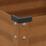 vidaXL Jardinière 100x41x90 cm acier résistant aux intempéries