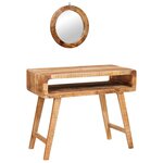 vidaXL Table de Toilette Marron 90 x 76 x 45 cm Bois de mangue massif