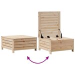 vidaXL Salon de jardin 8 Pièces avec coussins Bois de pin massif