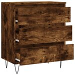 vidaXL Buffet Chêne fumé 60x35x70 cm Bois d'ingénierie