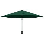 vidaXL Parasol de jardin Vert et Noir 248 x 248 x 148 cm