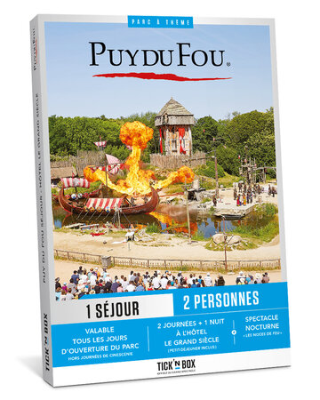 Coffret cadeau WONDERBOX - Puy du Fou Séjour - Hôtel Le Grand Siècle