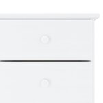 vidaXL Buffet ALTA blanc 112x35x73 cm bois massif de pin