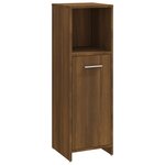 vidaXL Armoire de bain Chêne marron 30x30x95 cm Bois d'ingénierie