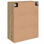 vidaXL Armoire Murale 2 Pièces Chêne artisanal 69 5 x 34 x 90 cm