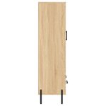 vidaXL Buffet haut chêne sonoma 69 5x31x115 cm bois d'ingénierie
