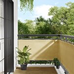 vidaXL Écran de balcon sable 75x400 cm 100  polyester oxford